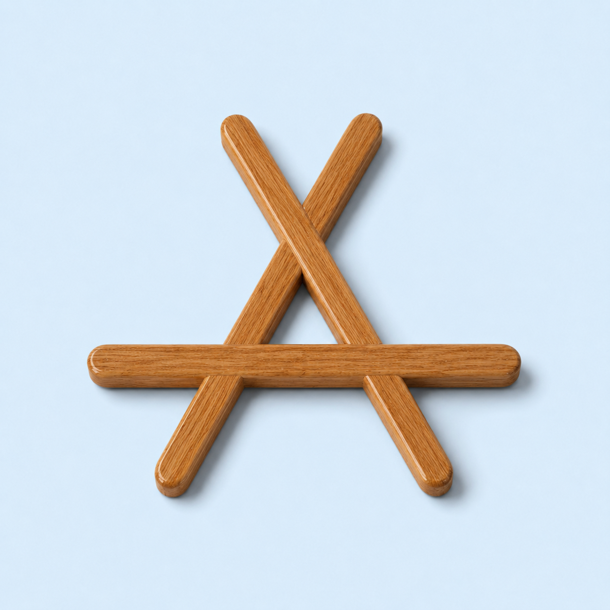 Wooden Star Trivet
