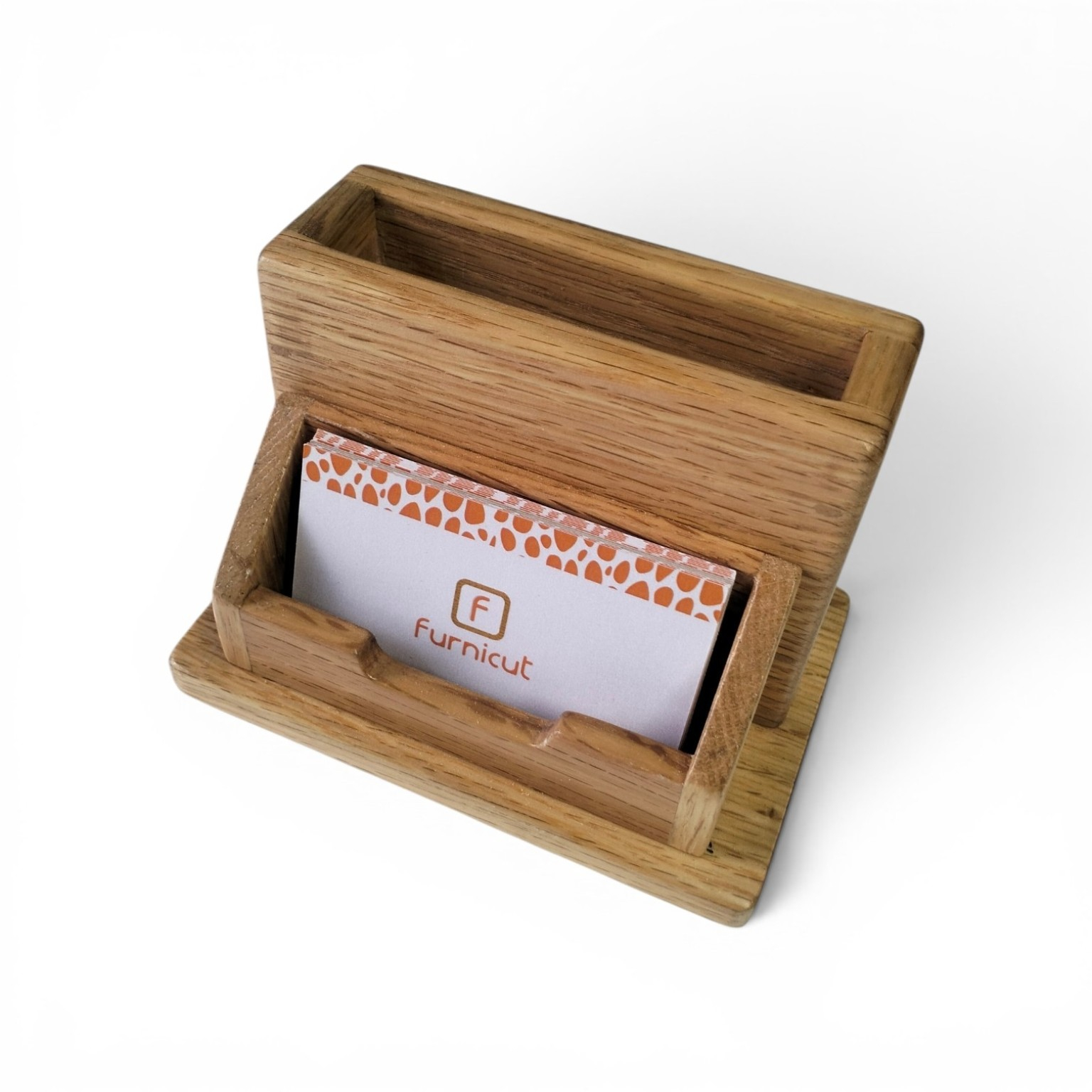 Wooden Pen & Card Holder
