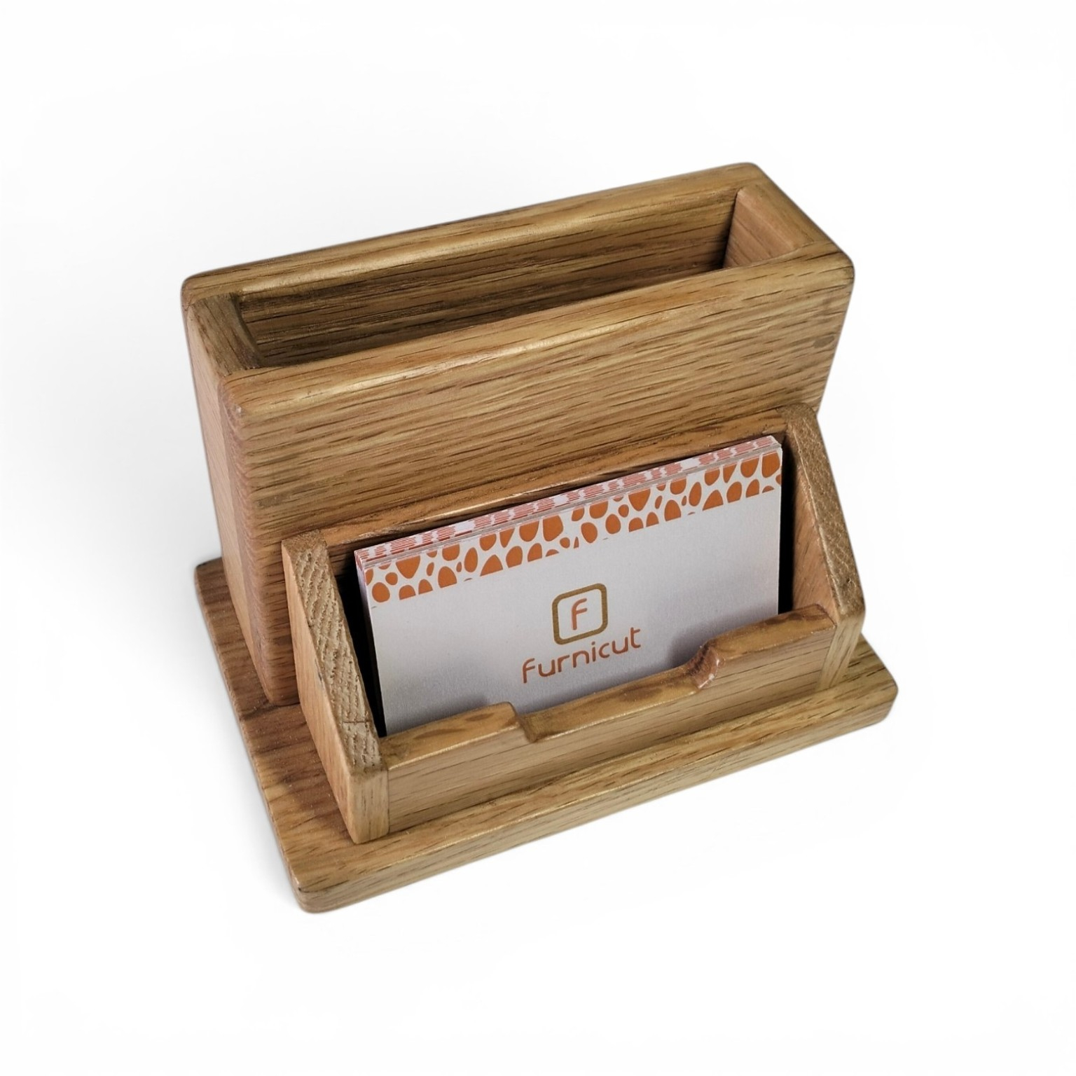 Wooden Pen & Card Holder